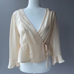 Cream Topshop blouse